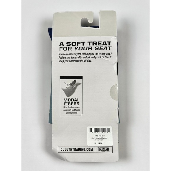 Duluth Trading Co Pattern Boxer Briefs Fish And Lures XL NWT - Picture 3 of 4